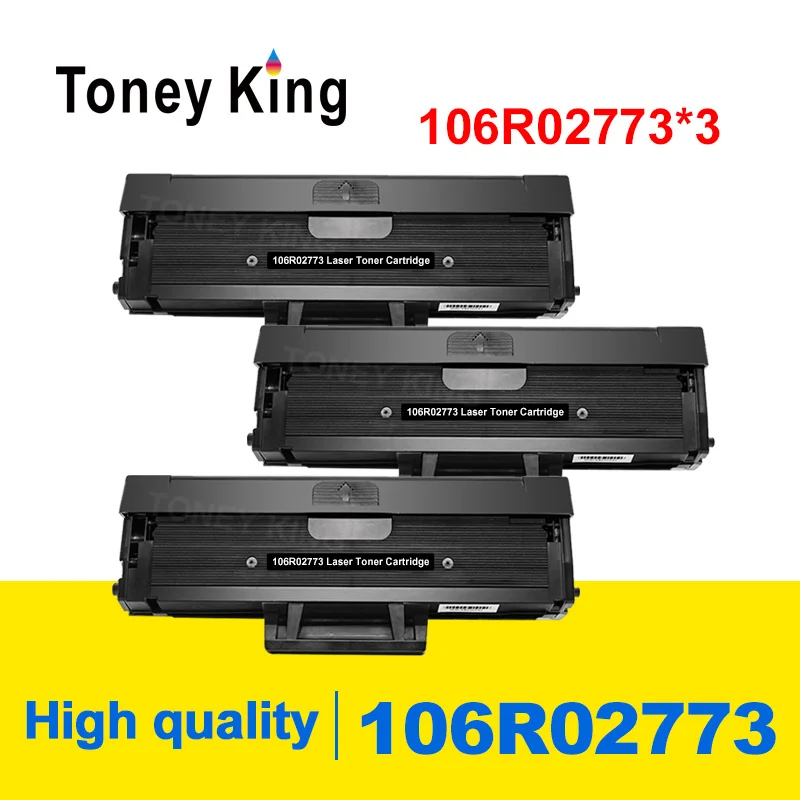 Toney King 3 шт. 1 5 K 106R02773 MEA тонер картридж для Xerox WorkCentre 3025 Phaser 3020 P3020 WC3025 черно белый Laeser