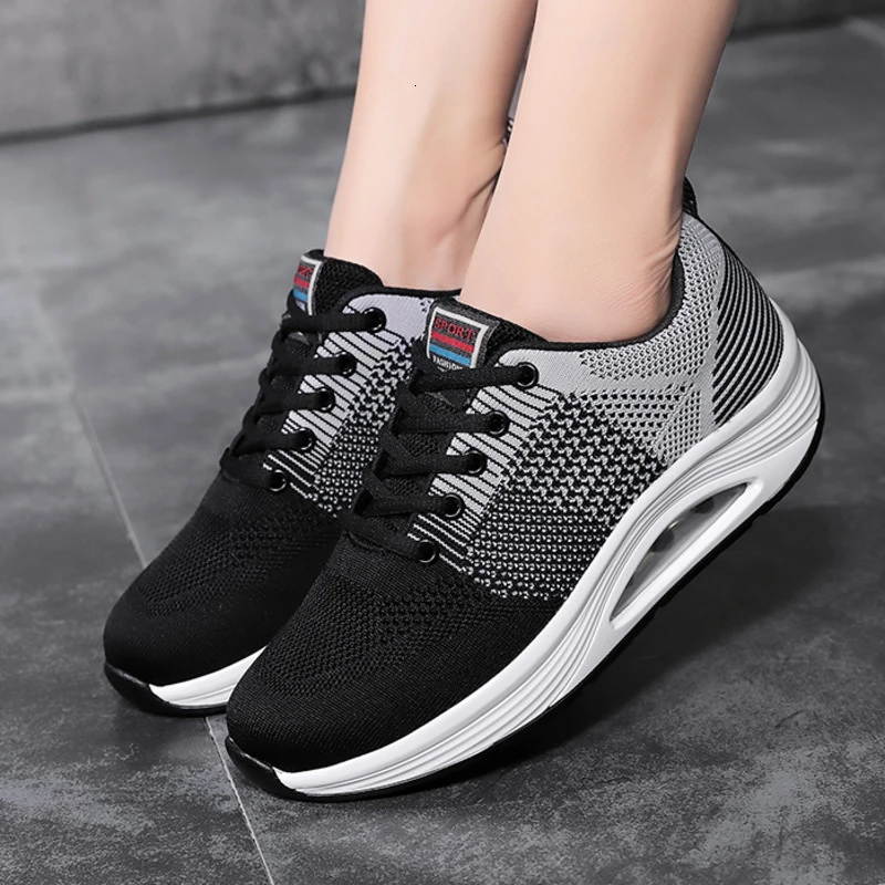 Женская обувь на подушке Обувь для здорового фитнеса Дышащие кроссовки