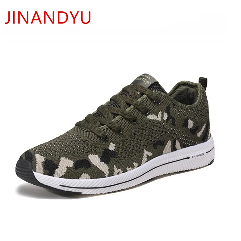 

Summer Men Shoes Outdoor Camouflage mesh Men Sneakers Fashion Breathable Lace-up Trainers Walking Lightweight Casual Male Shoes