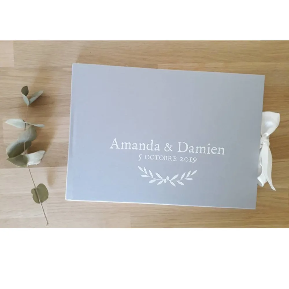 Золотая элегантная Свадебная Гостевая книга на заказ гостевая альтернатива