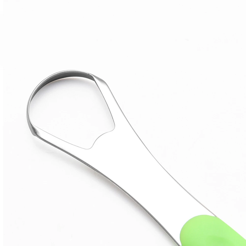 

1pcs Portable Tongue Cleaning Tools Stainless Steel Reusable Tongue Scraper For Adults Oral Tongue Cleaner Brush