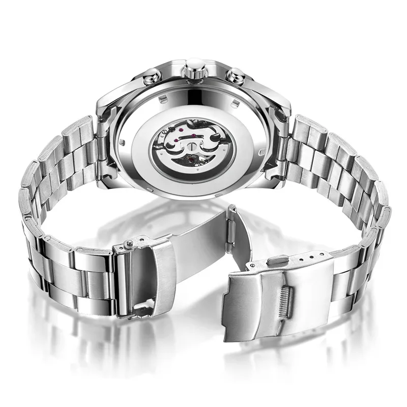 Мужские часы SEWOR спортивные автоматические механические мужские часы-скелетоны