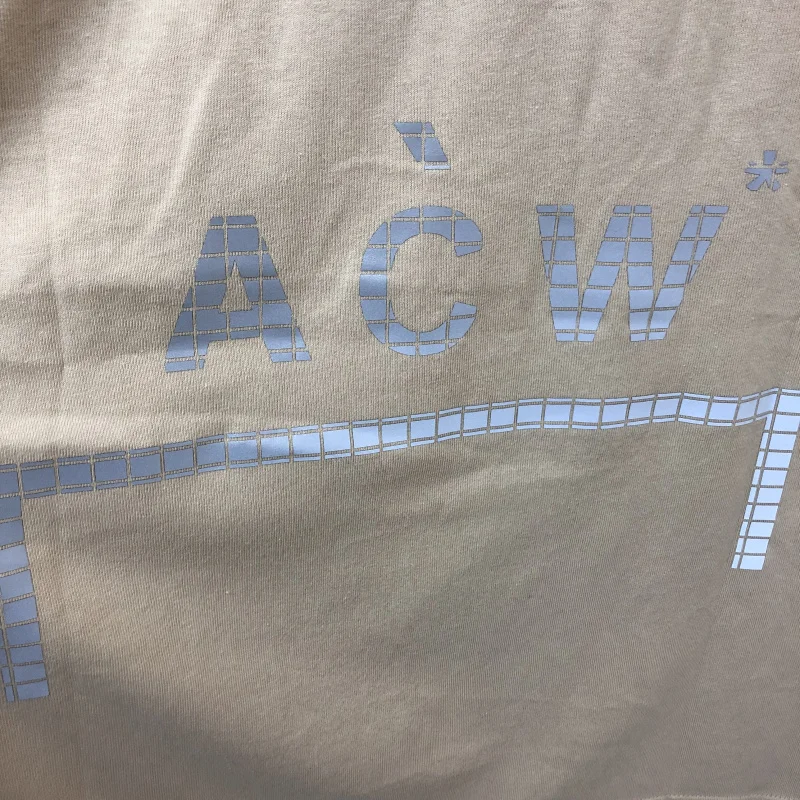

Shirt A-COLD-WALL T 3M Reflective Black Beige Men Women ACW T-shirts A-COLD-WALL Top Tops