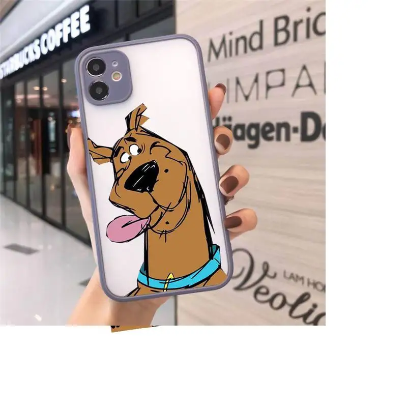 

Scooby Doo cute cartoon Phone Cases matte transparent For iphone 7 8 11 12 plus mini x xs xr pro max high quality cover