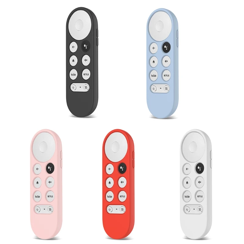 

Non-slip Soft Silicone Case Remote Control Protective Cover Shell for-Google Chromecast TV 2020 Voice Remote Control