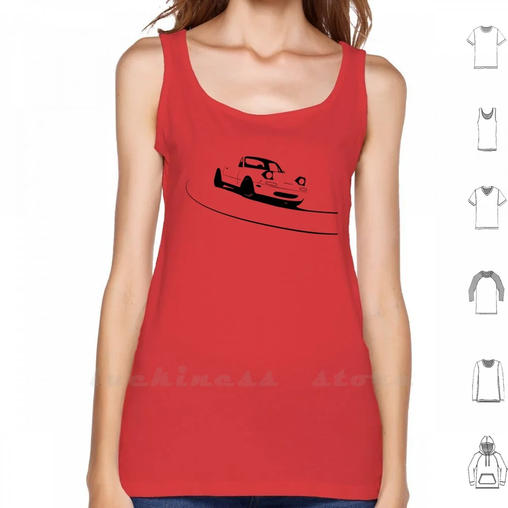 Майка Na On Track для мужчин и женщин хлопковая Спортивная безрукавка Roadster Mx 5 Mk1 Miata Mx5