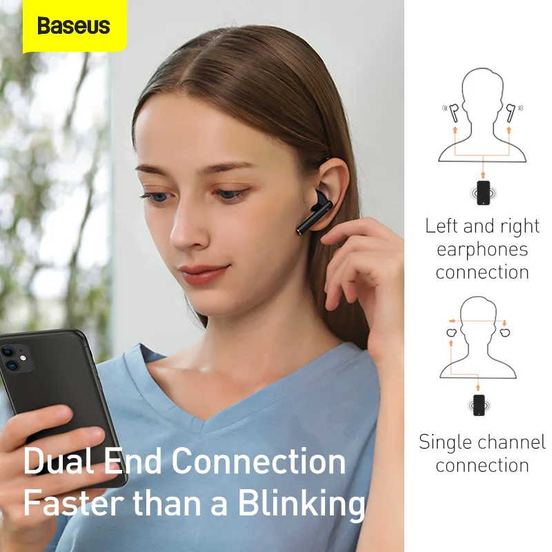 TWS-стереонаушники Baseus W05 с поддержкой Bluetooth 5 0 | Электроника