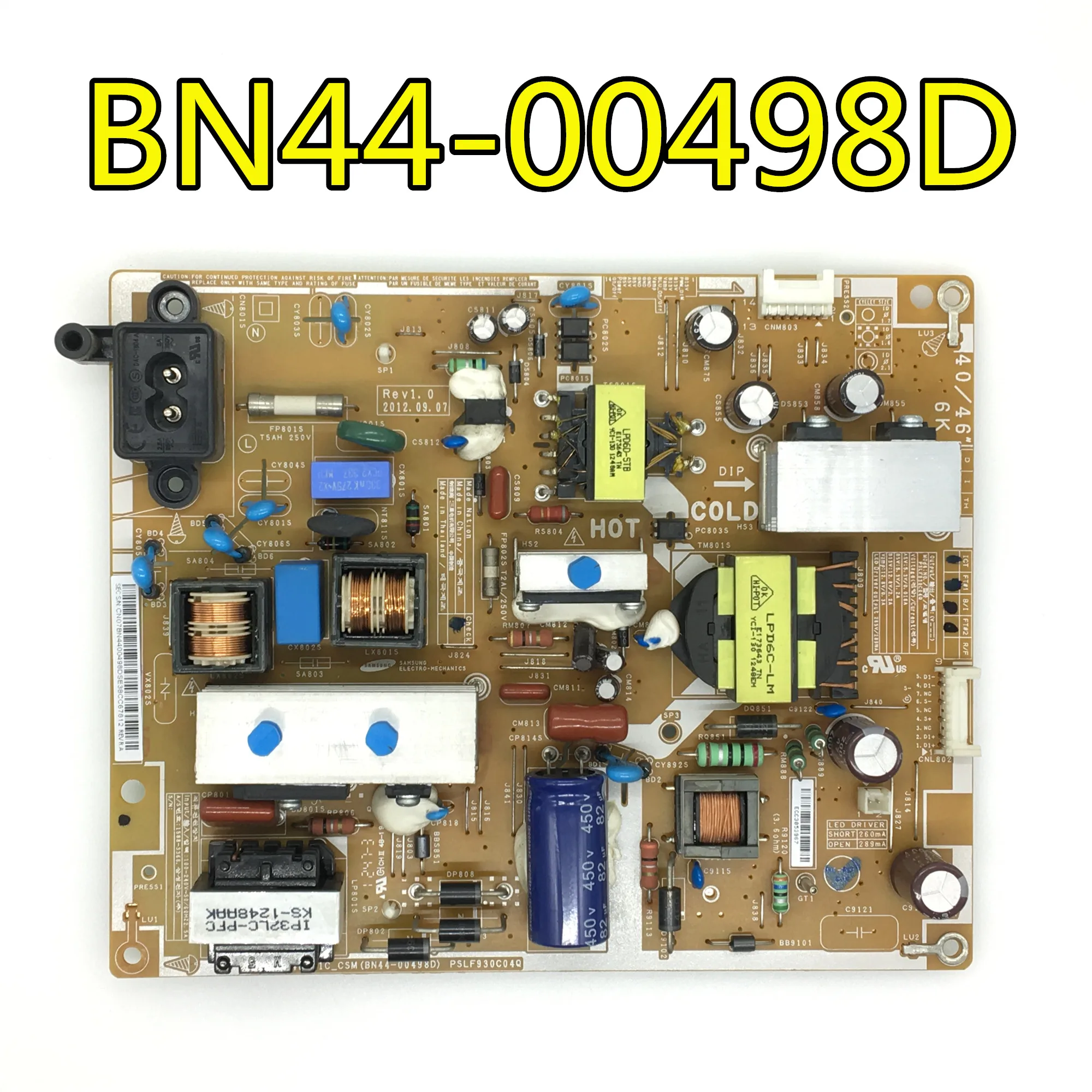 

original 100% test for samgsung UA40EH5080R power board PD46AV1_CSM BN44-00498D BN44-00498A BN44-00498b