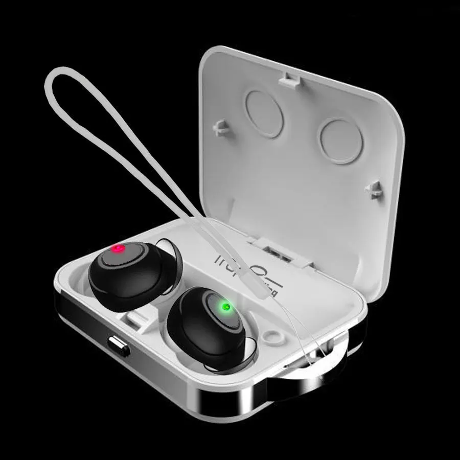 Новые тонкие TWS Bluetooth настоящие беспроводные наушники 9D стерео мини