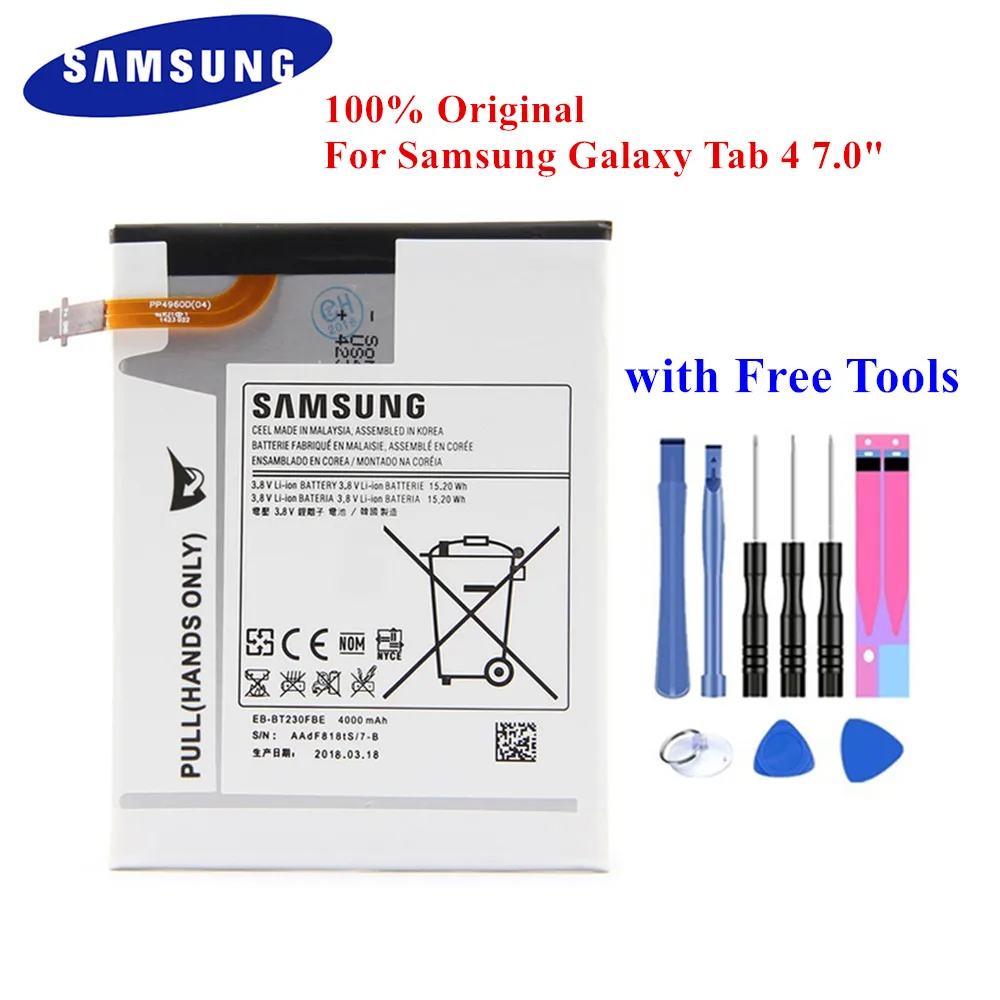 Аккумулятор для планшета Samsung Galaxy Tab 4 7 0 оригинальный аккумулятор батарея |