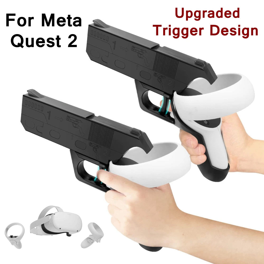 

Контроллеры виртуальной реальности для Meta Oculus Quest 2 Gun Stock, улучшенные FPS игровые съемки, игровой пистолет для Meta Quest 2, аксессуары