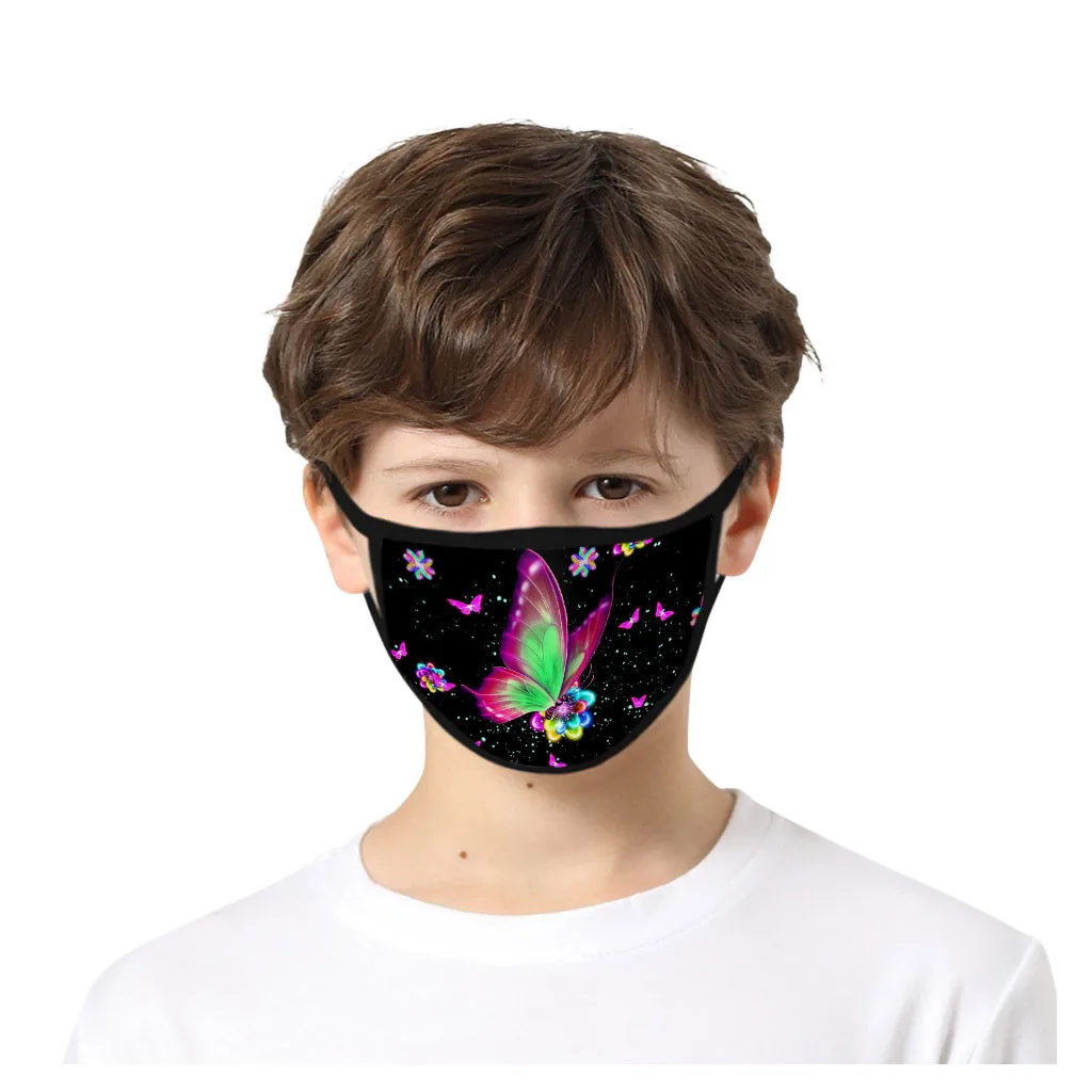 

Butterfly Printed Face Masks Reusable Washable Mouth Cover Dustproof Masks Mascarilla Masque De Protection Lavable For Kids