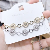 wholesale eight awn star zircon bracelet bangle women girl japanese and ins wild adjustable pull female jewelry