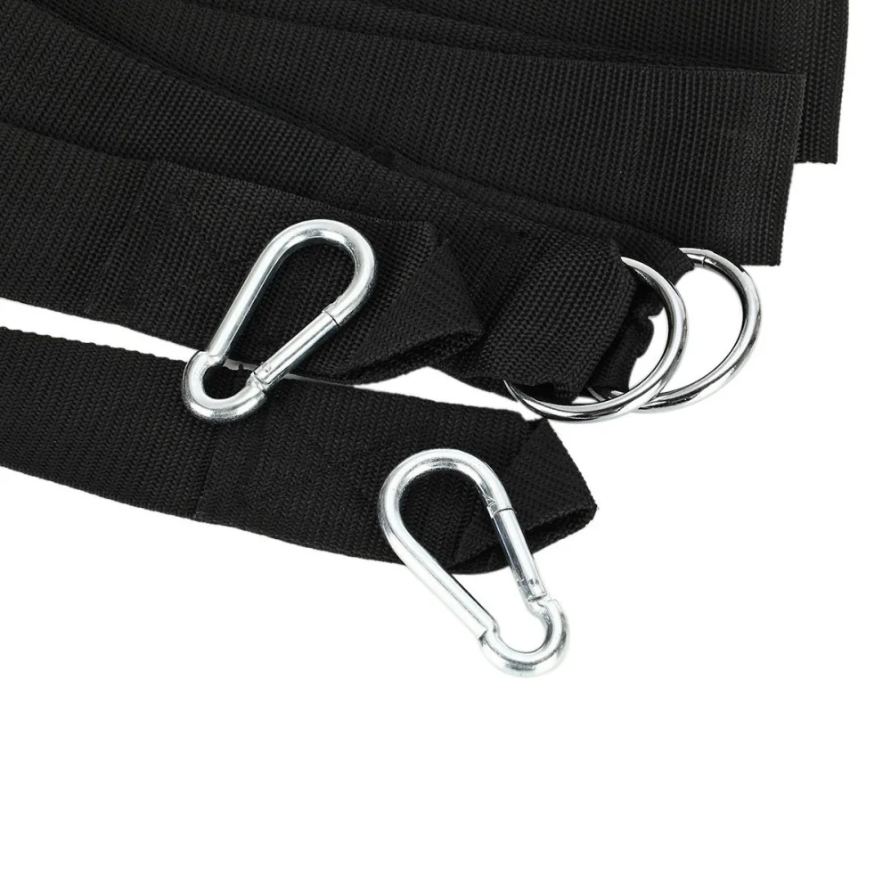 

2PCS 300*4CM Hammock Tree Straps Lightweight Nylon Hammock Tree Hanging Straps with Carabiner Hooks