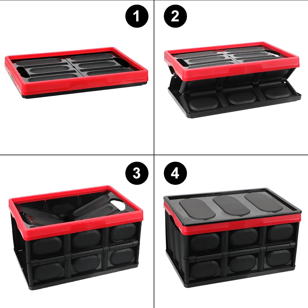 

Folding Storage Boxes Car Storage Box Car Trunk Organizer Foldable Large Cargo Storage Stowing Tidying With Lids Laundry Storage