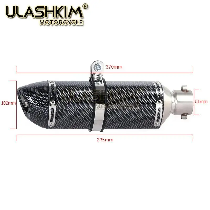 

MOTORCYCLE EXHAUST MUFFLER FULL SYSTEM SLIP ON FOR YAMAHA XSR700 2016-2020 MT07 FZ07 FZ-07 MT-07 Tracer 2014 TO 2020 Exhaust