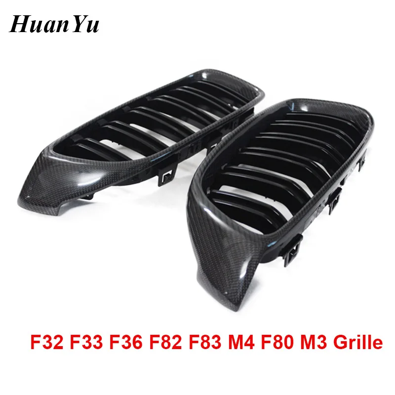

Решетка для почек F32 из углеродного волокна F33 F36 F80 M3 F82 M3 F83 M4 ABS Передний бампер Racing Grill для BMW 4 серии 428i 440i 435i 2014+