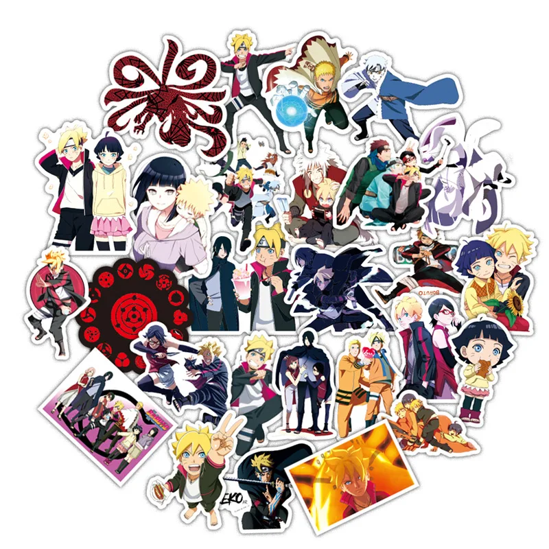 50pcs 50 шт. BORUTO Наруто Саске японский мультфильм аниме для сноуборда ноутбука багаж холодильник автомобиль Стайлинг виниловая наклейка наклейки F3 - Color: 50pcs