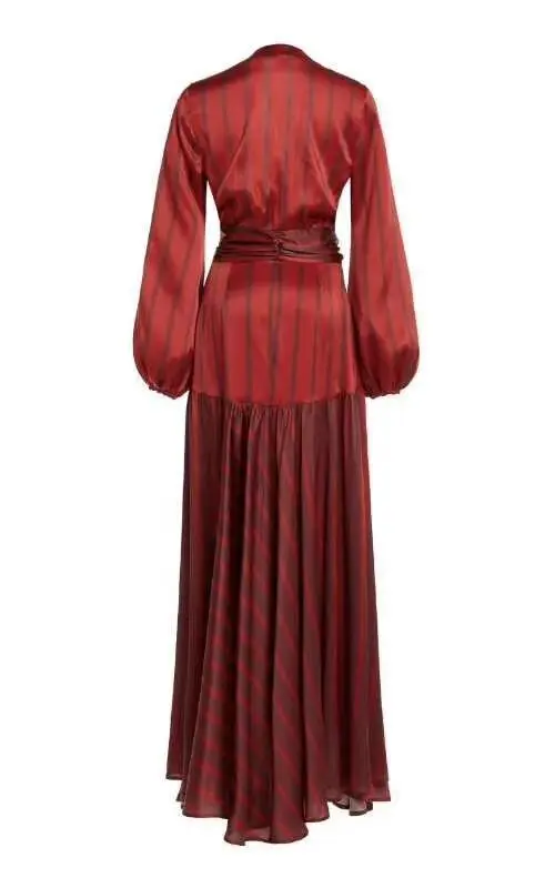 

Evening Party Dress Top Quality Long V-Neck Red Women Long Dresses Celebrity Sexy Dresses