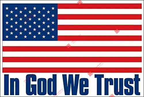 

Personality IN GOD WE TRUST American Flag BUMPER STICKER SECOND AMENDMENT Decal BS1009 Motorcycle Decals