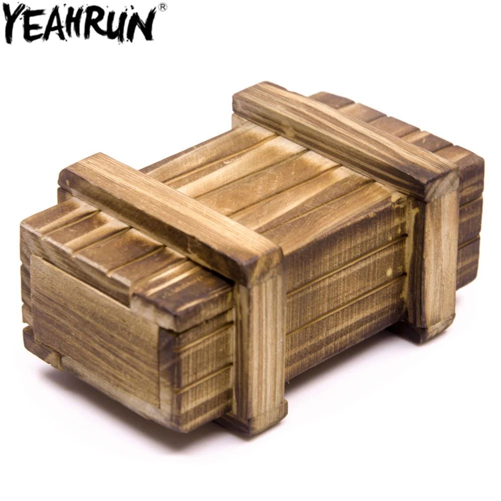

YEAHRUN RC Rock Crawler 1:10 Decor Accessories Wooden Box 105x65x45mm for Axial SCX10 D90 D110 Traxxas TRX-4 Parts