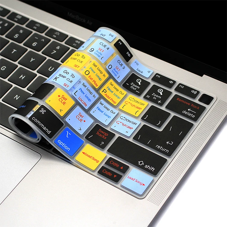 Силиконовый чехол для клавиатуры Serato от царапин быстрые клавиши Обложка MacBook