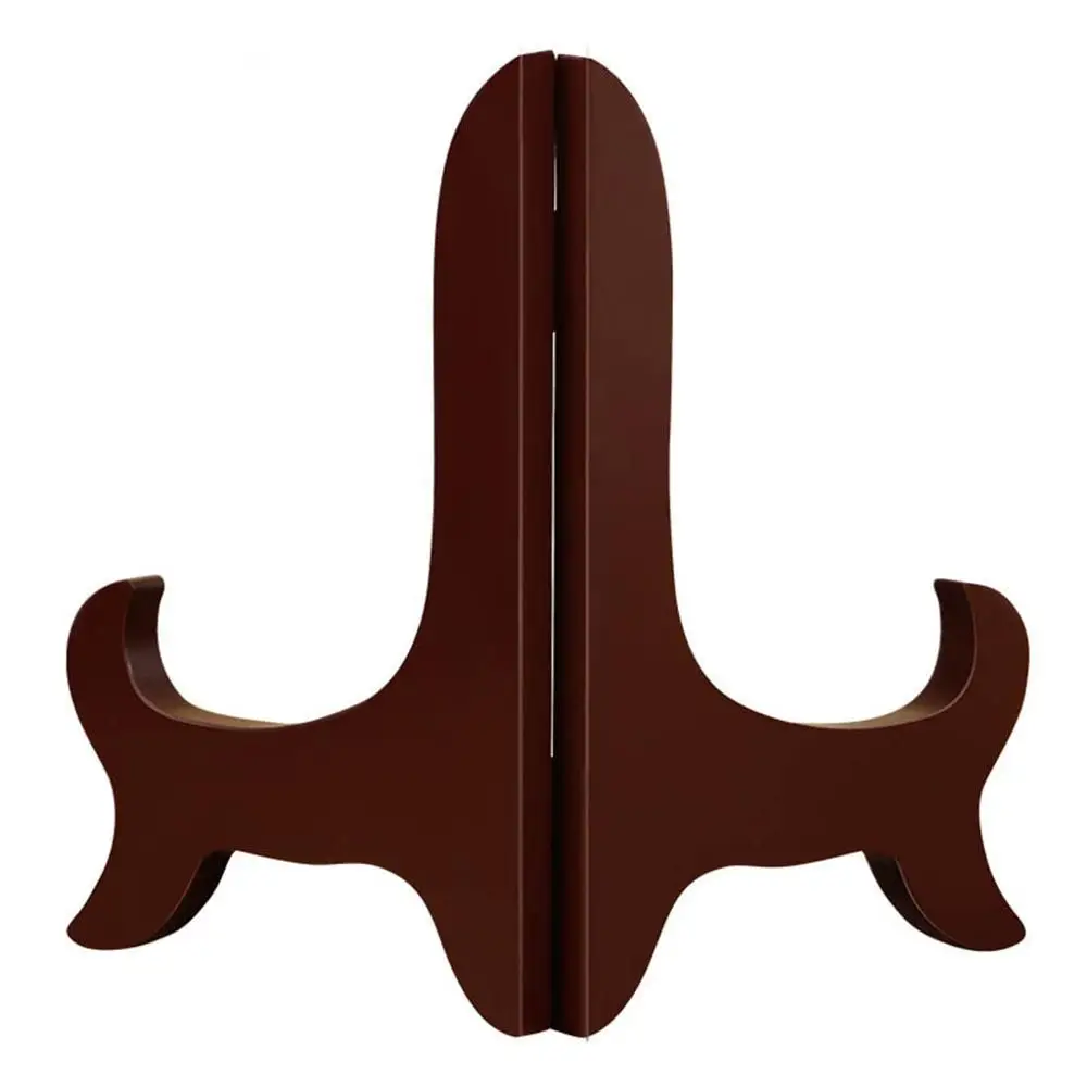 Деревянная складная регулируемая стойка для хранения декоративная тарелок чаши