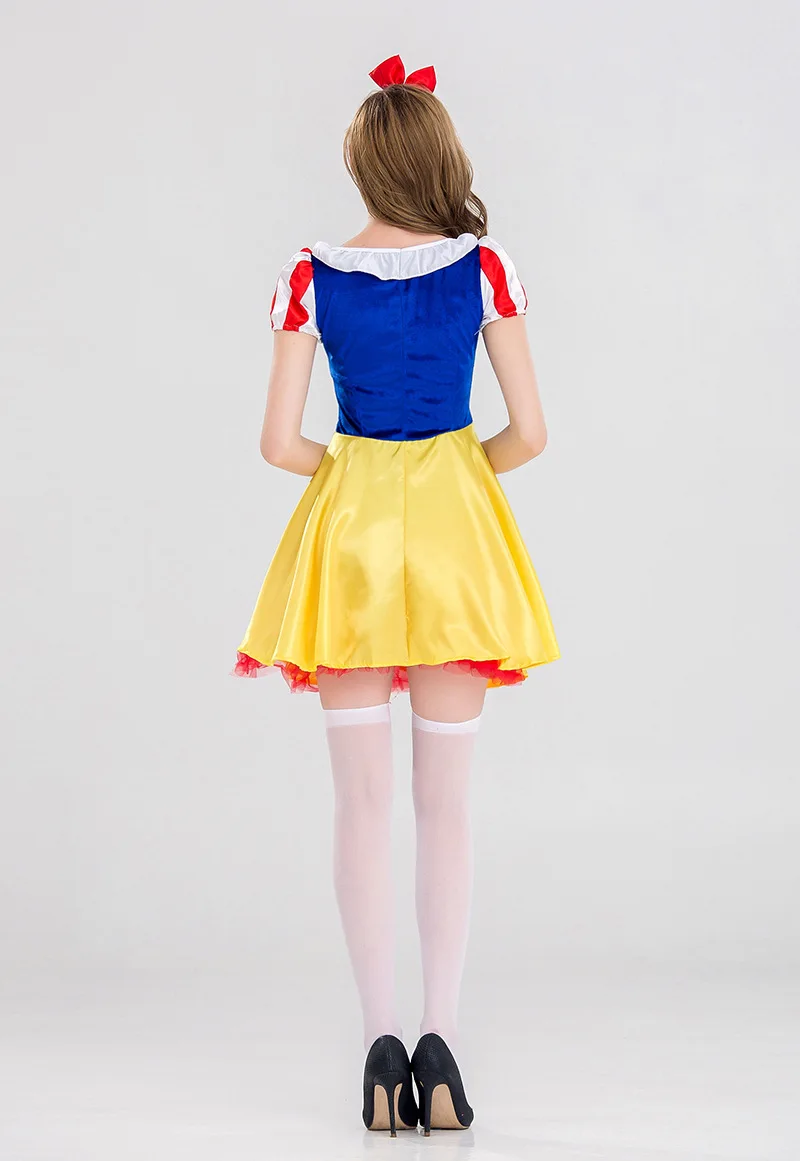Женский костюм Белоснежки для взрослых карнавальное платье Хэллоуина сказочное