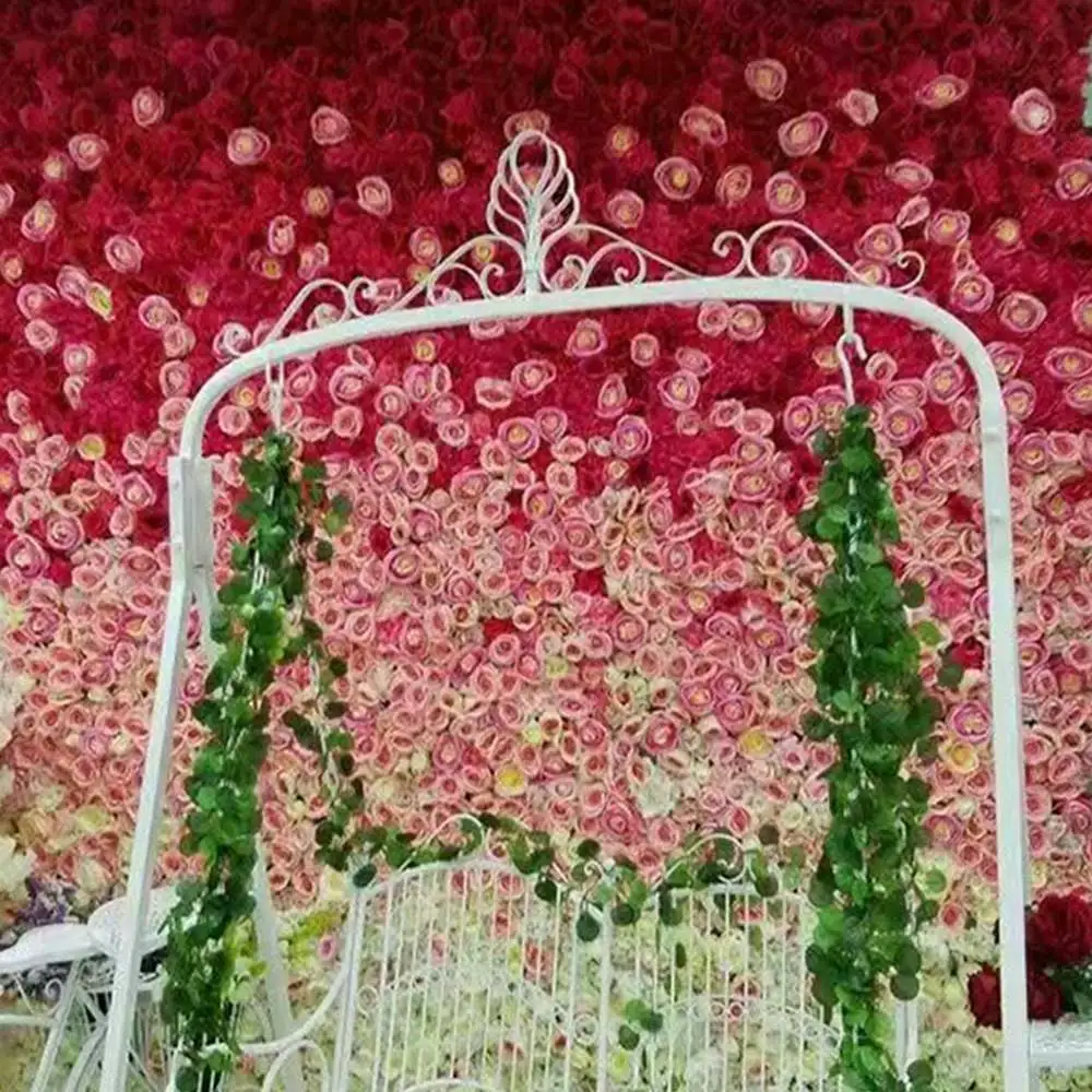 

40x60cm Silk Rose Flower Wall Wedding Decoration Backdrop Champagne Artificial Flower Flower Wall Romantic Wedding Decor