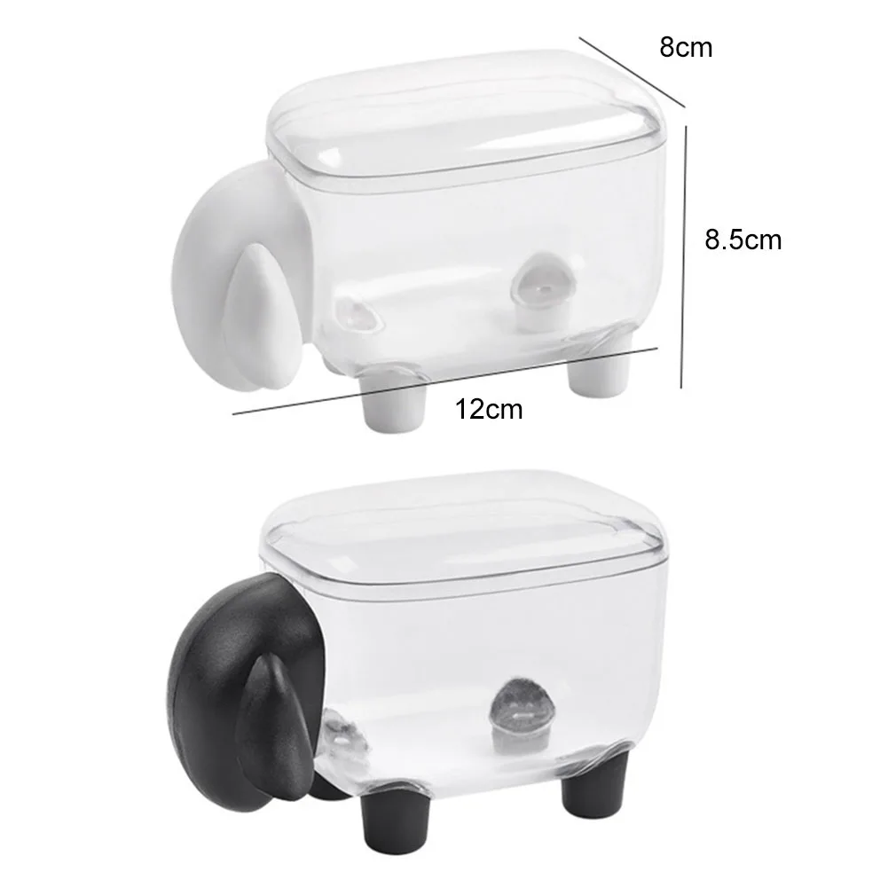 Прекрасный пластиковый прозрачный ящик для хранения ватных палочек из овечьей