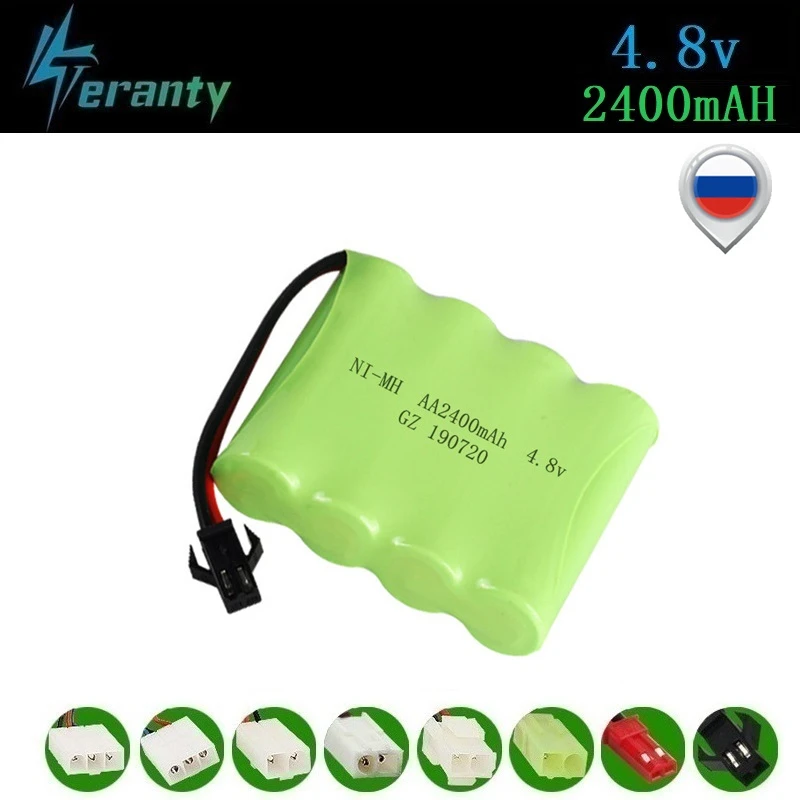 Обновление 4 8 v 2400 мА/ч никель металл гидридного Батарея для игрушечных моделей
