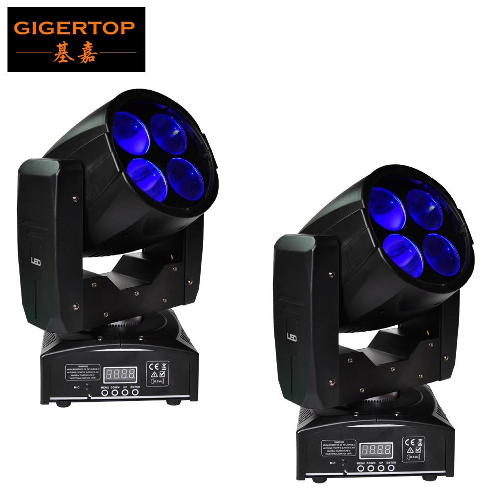 

Freeshipping 2XLOT 55W Mini LED Super Bright Sharpy Beam High Power 4*10W White Rotating RYB Color Wheel LED Individual Control