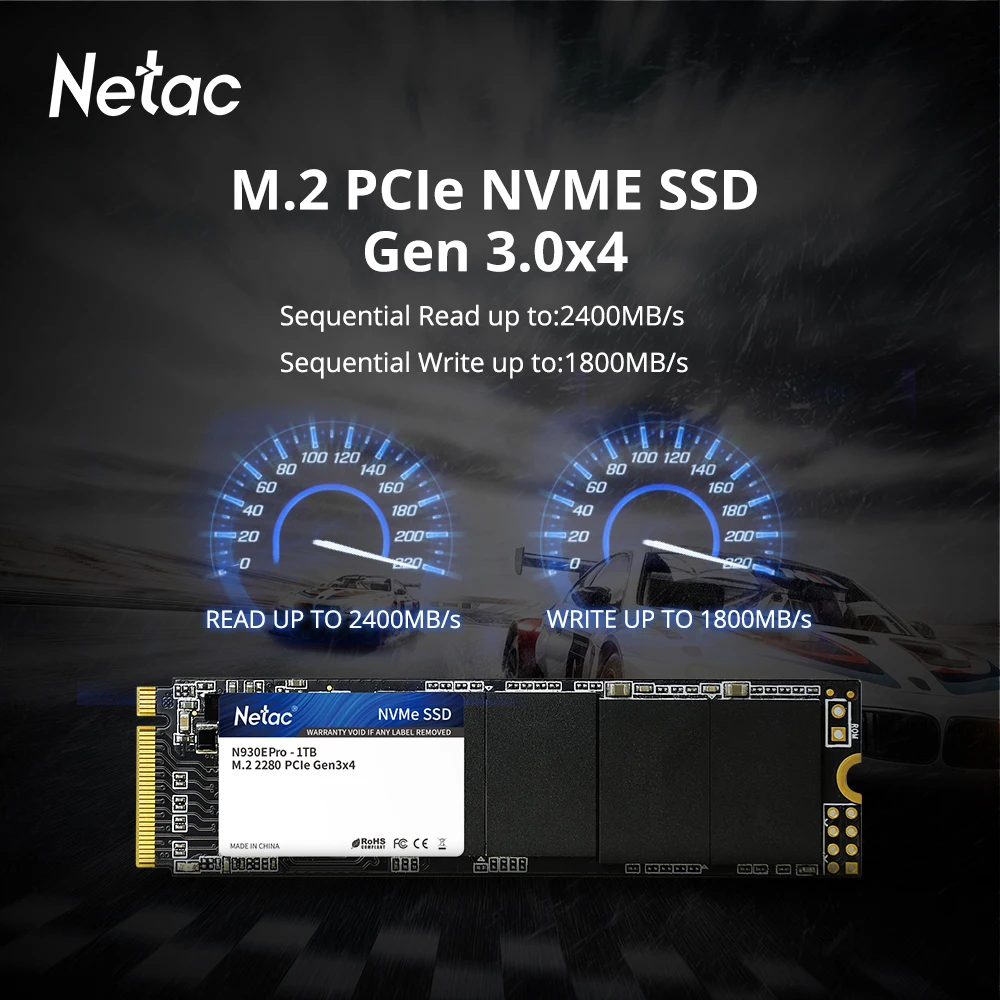 Внутренний твердотельный накопитель Netac M2 SSD NVMe 1 ТБ 500 Гб 250 ГБ 512 256 128 M.2 2280