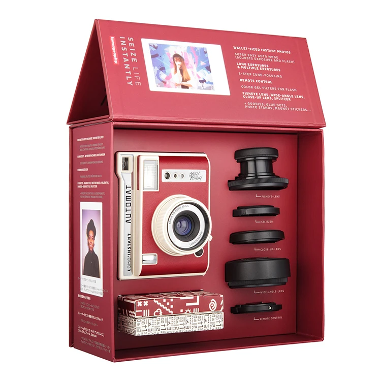 Red - Lens kit Lomographic Instant Automat Bora мгновенные камеры Lomo Instant Automat Bora - Цвет: Red - Lens kit
