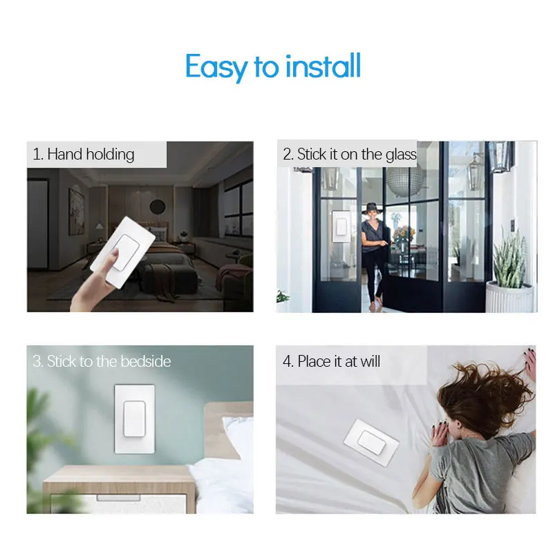 

Wifi+433Mhz Universal Mini Wireless Switch Smart Lamp/LED/Lighting Controller RF Relay Receiver Board And Wall Switch No Battery