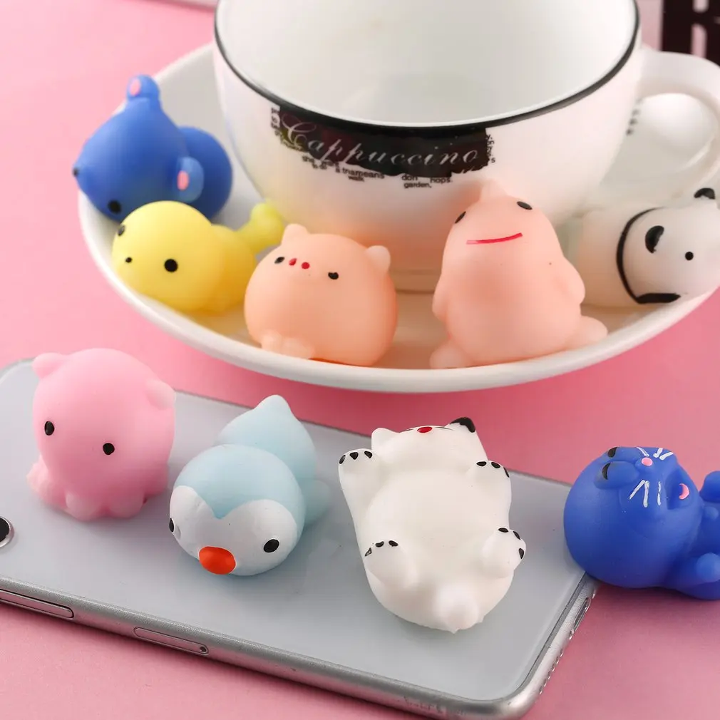 Милые Фрукты животных Дизайн снятие стресса сжимаемая Успокаивающая детские