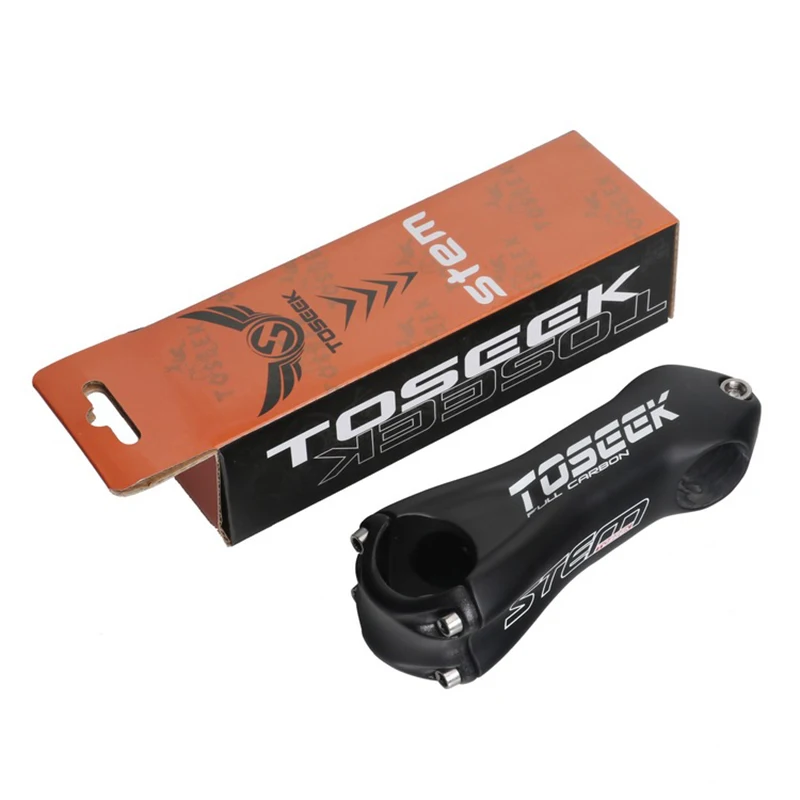 

TOSEEK Bicycle Stem Mountain Road Bike Stem carbon fiber baking varnish Stem 31.8mm Handlebar Stem 10Degree 80 90 100 110mm