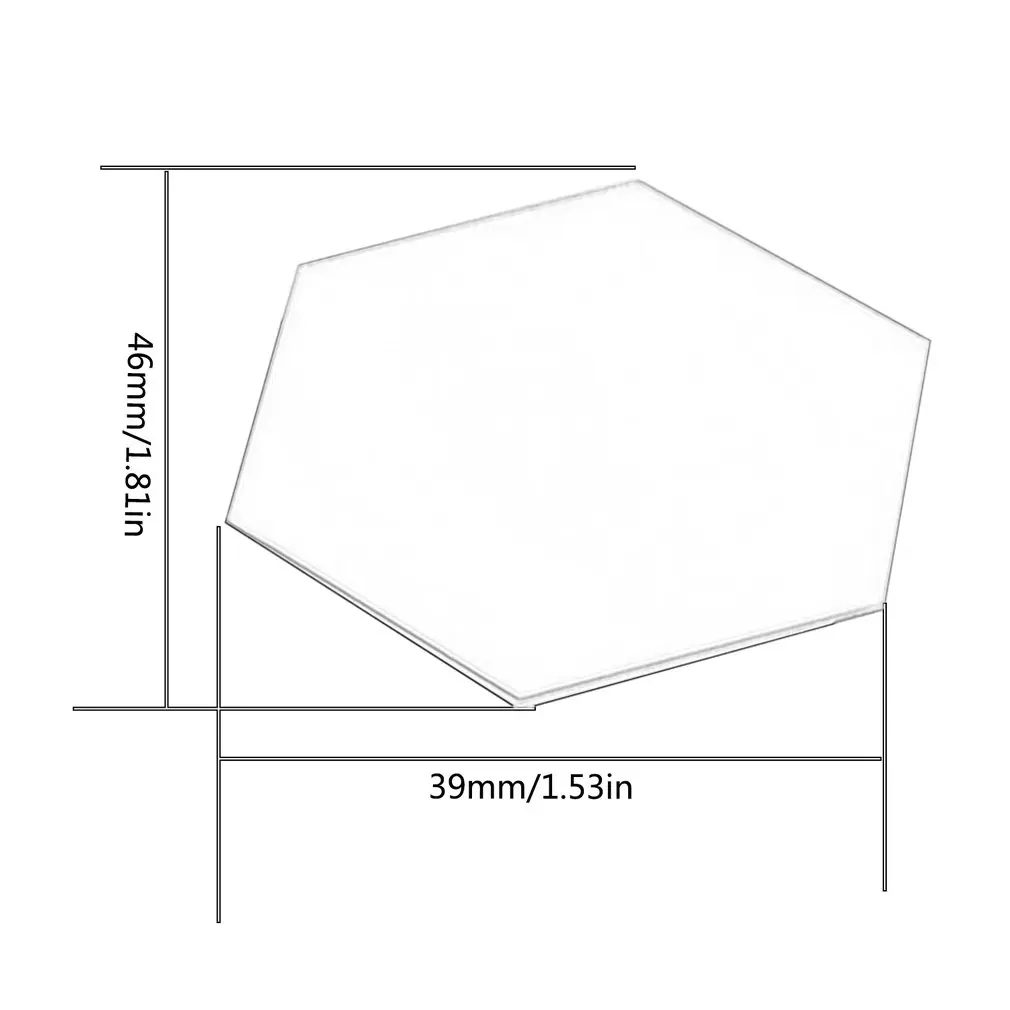 

12PCS Hexagon Removable Waterproof Self-adhesive Mirror Stickers Home Bathroom Kitchen Wall Stickers Kitchen Decoration