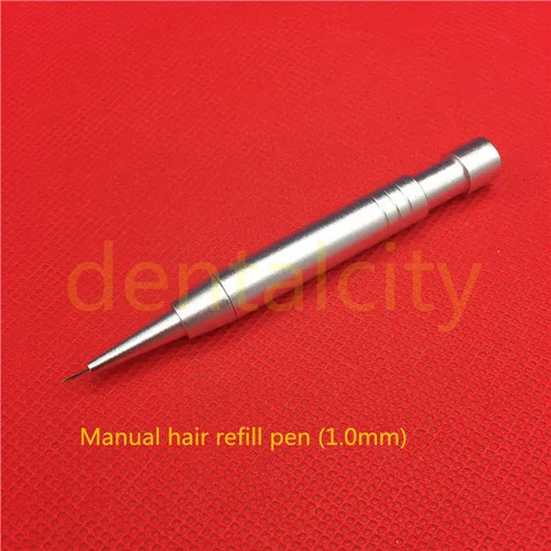 1set - 1.0mm Лучший 1,0 мм имплантированный вручную инструмент для посадки волос бровей инструмент для трансплантации волос ручка для посадки волосяных фолликул ручка для посадки - Цвет: 1set - 1.0mm