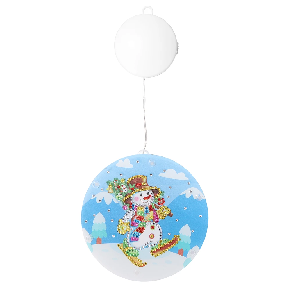 Рождественский светодиодный светильник сделай сам Алмазная мозаика рукоделие