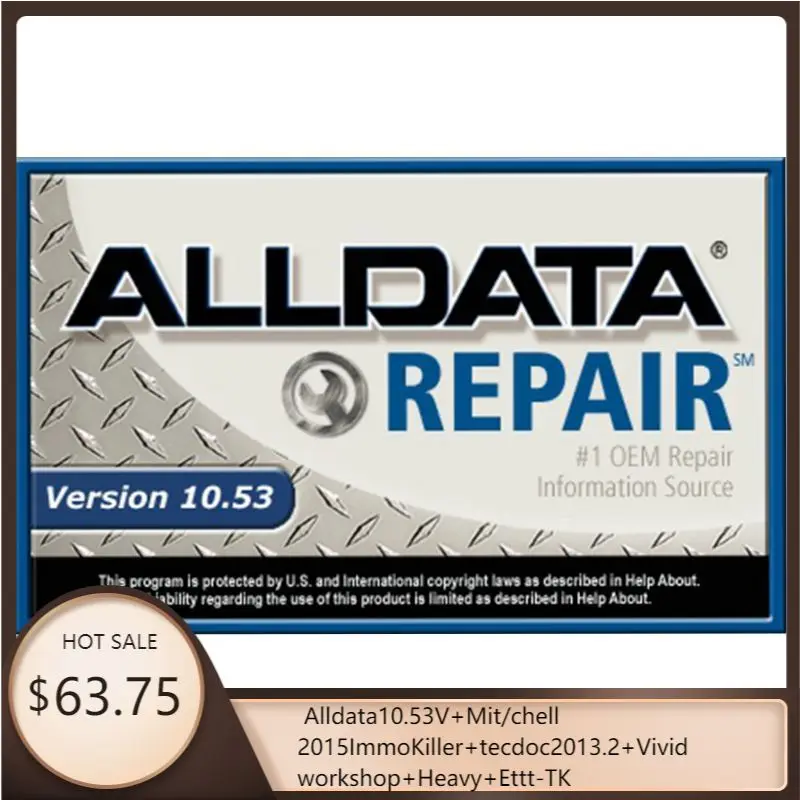 Лидер продаж 2021 программное обеспечение для ремонта автомобилей Alldata10.53V + Mit/chell