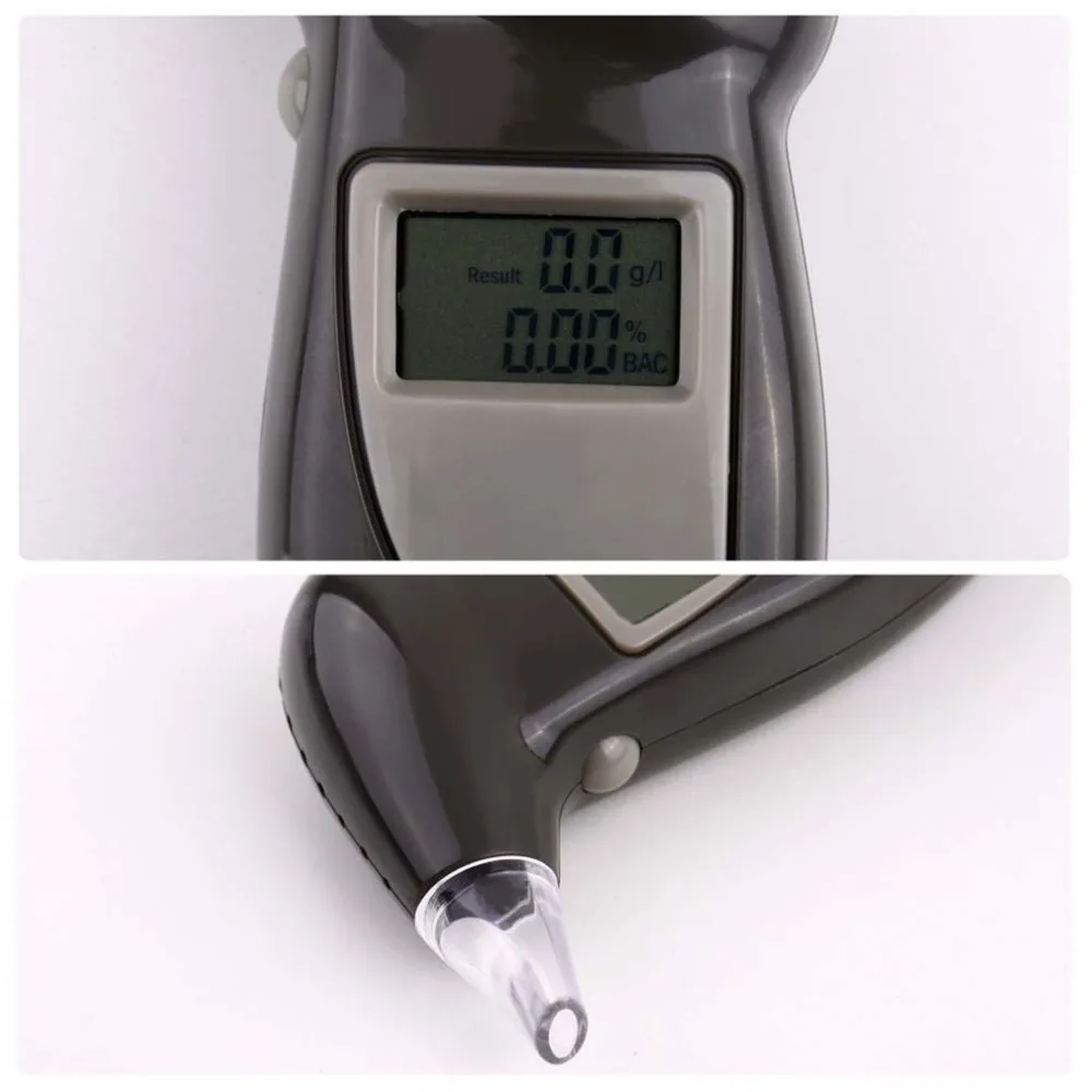 Alcohol Breath Tester Breathalyzer Analyzer Detector Test Keychain Breathalizer Breathalyser Device LCD Screen | Электроника