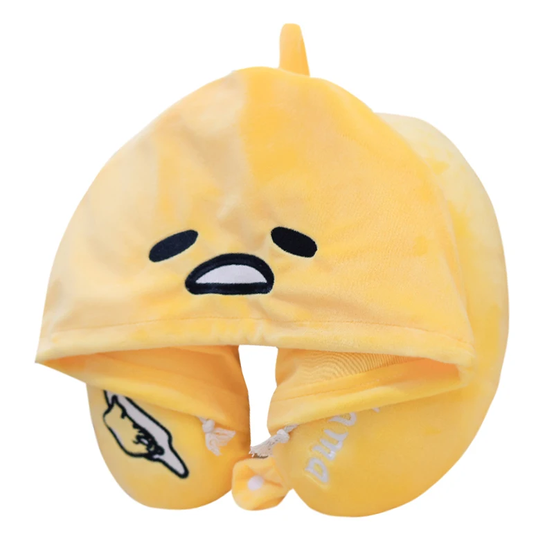 Gudetama плюшевые спящие U подушка автомобиль самолет Шеи Шапка-подушка милый желток мягкие игрушки куклы