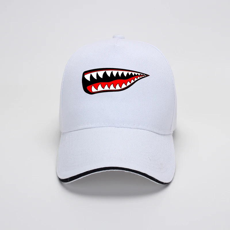 

Teeth printing fashion baseball cap peaked cap fisherman hat sports outdoor sunshade breathable striped elastic women/men's cap