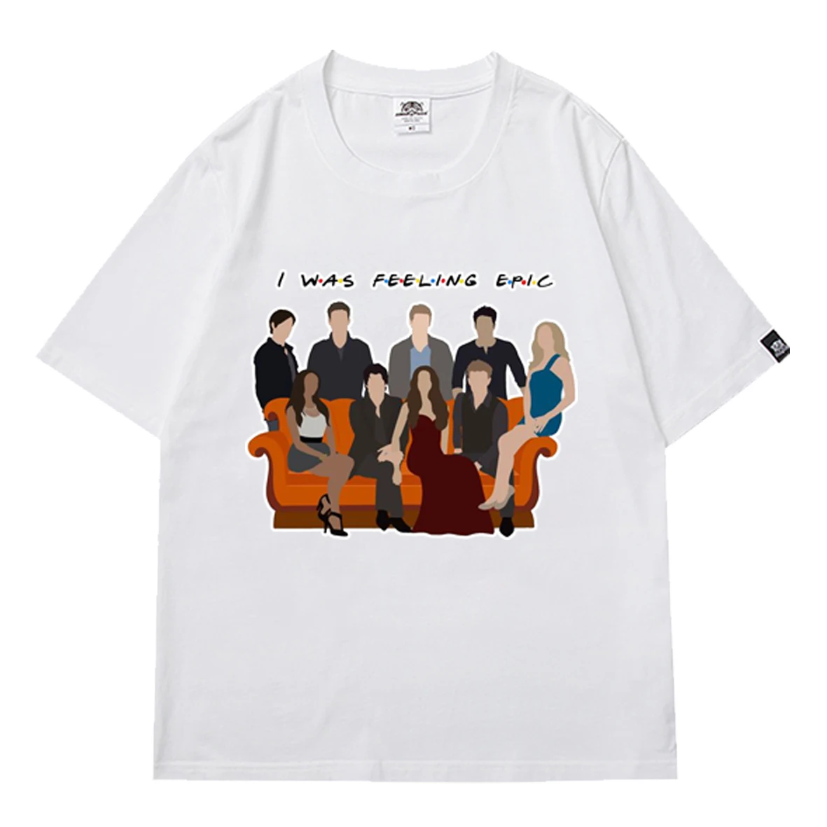 

The Vampire Diaries Cool T Shirt Womens Oversize T-shirts Summer 2021 Girls Female Loose Street Tops Letter Print New Daily Tees