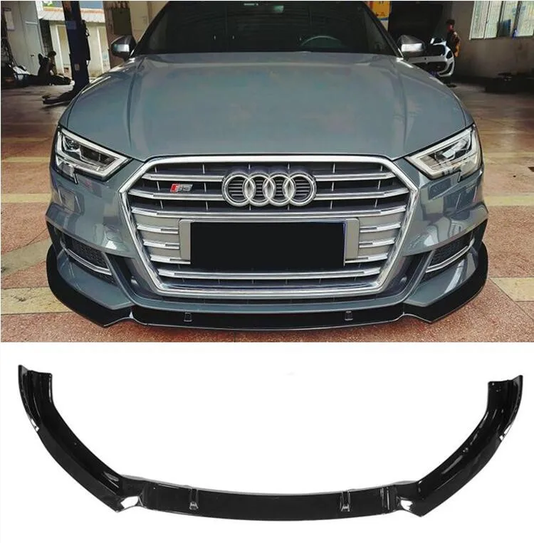 Разветвители для переднего бампера из АБС углеродного волокна фартуки щитки