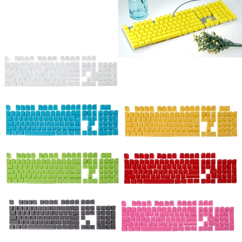 

PBT 104 Keyscaps Keys Doubleshot Backlit Variety Of Color Choices for cherry MX Mechanical Keyboard KeyCap