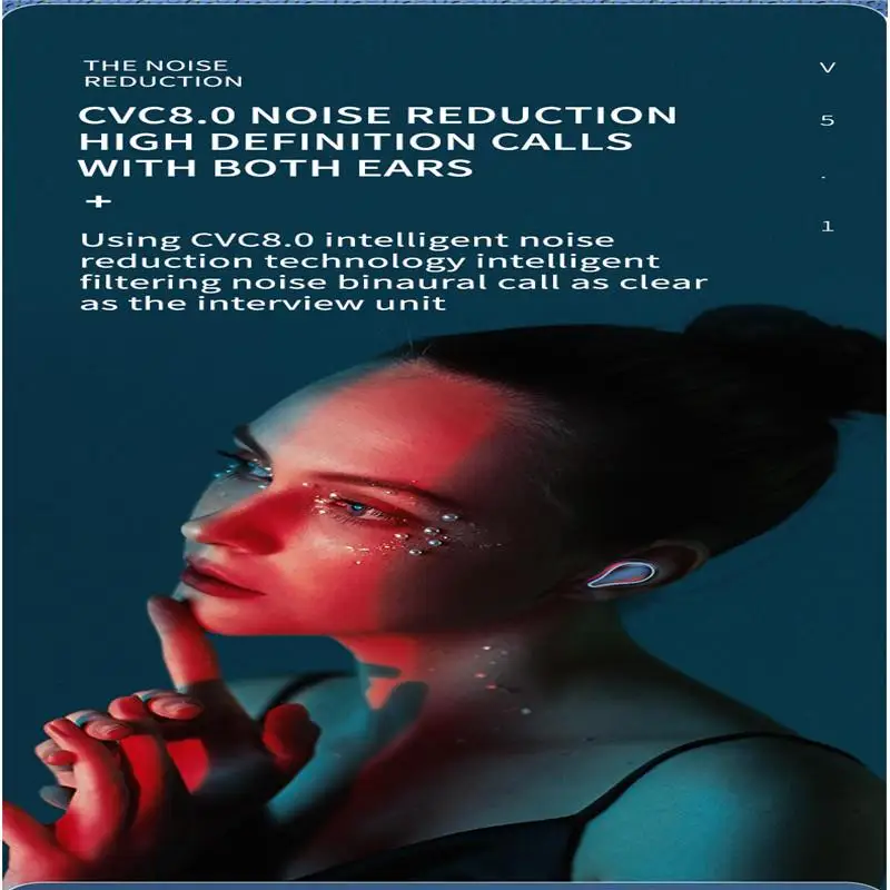 

1 Pair Ultra-long Battery Life Mini In-ear Tws Touch Sk1 Wireless Bluetooth Headset