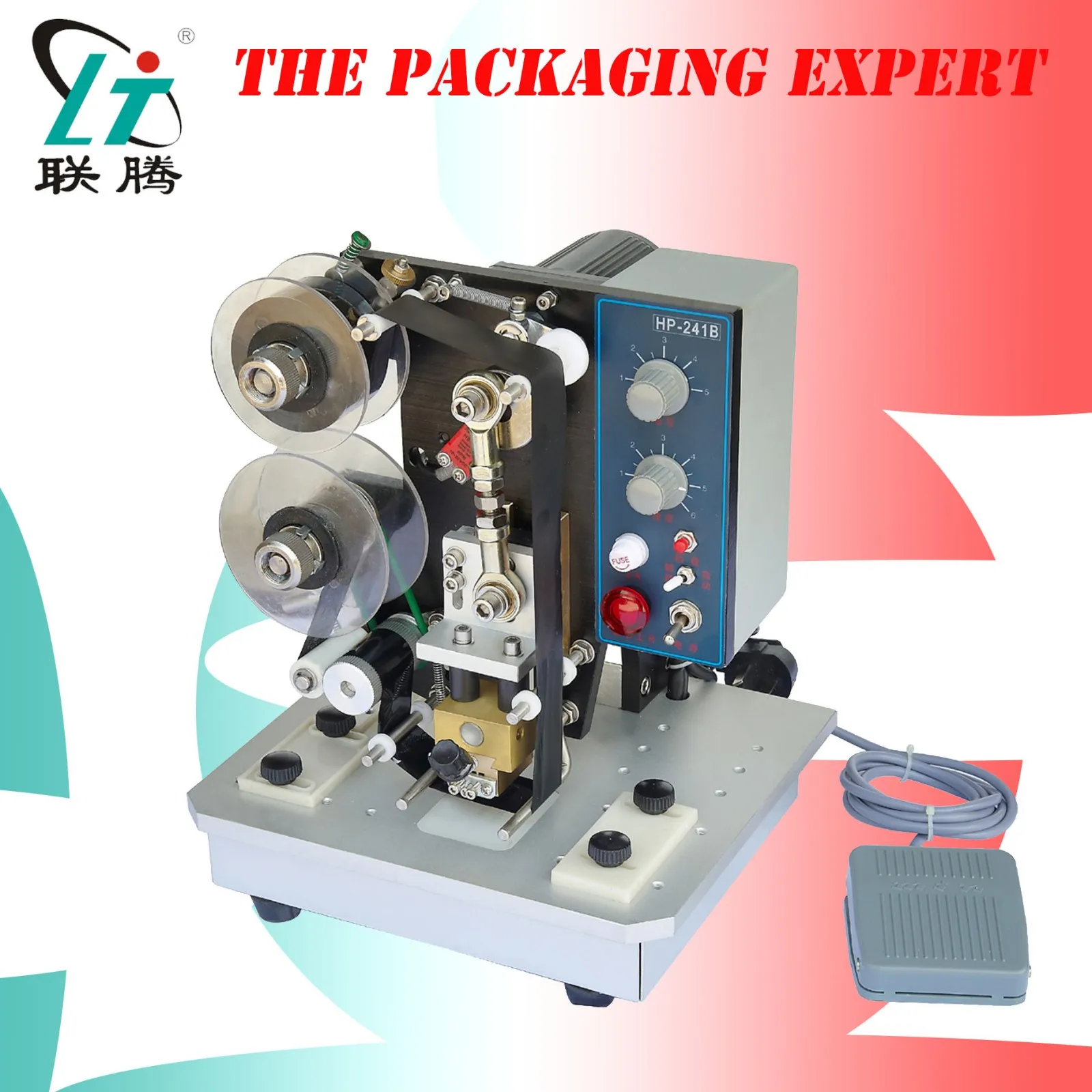 

Free Shipping Thermal ribbon printer labels printing machinery hot stamping electrical print expiration expiry date codes coder