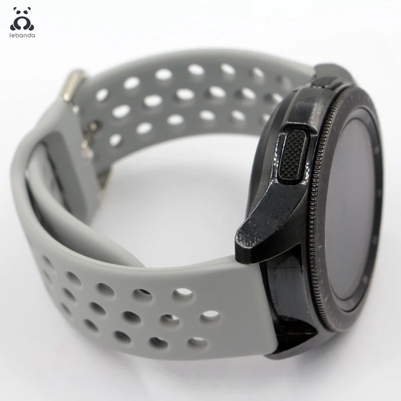 Lebanda спортивный ремешок для смарт-часов Galaxy Watch Active/42/46 мм, ремешок для HUAWEI GT силиконовый ремешок из мягкой дышащей ткани замена 20 мм/22 мм